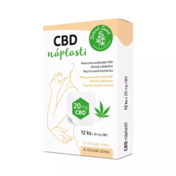 CBD náplasti 20 mg CBD Zelená Země 12 ks 