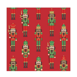 Ubrousky Nutcracker red 33 x 33 cm 20 ks