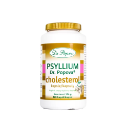 Psyllium Cholesterol Dr. Popov 120 kapslí