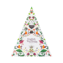 Adventní kalendář Trojúhelník bílý English TeaShop 25 pyramidek